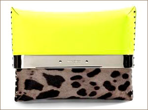 Клатч  Daphne Leopard-Print & Neon от Jimmy Choo