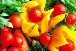 Красные и оранжевые овощи  содержат очень много витаминов