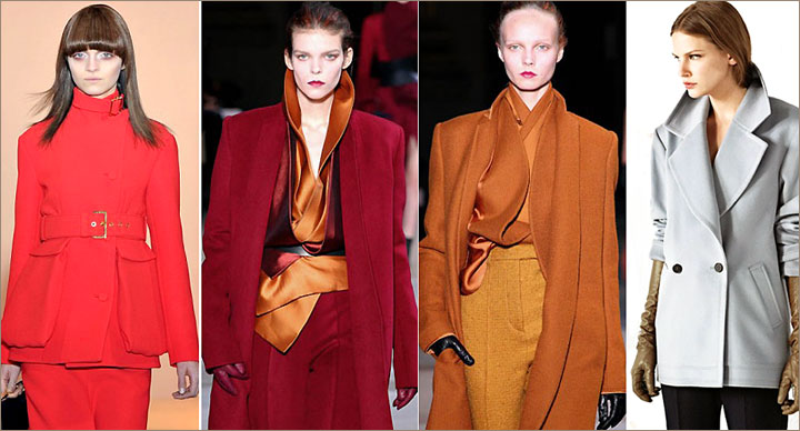 Цвет модного пальто Осень Зима 2012-2013