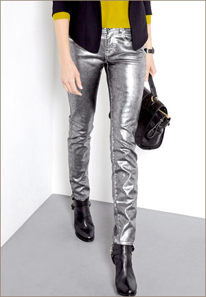 Серебряные джинсы Versus от Versace