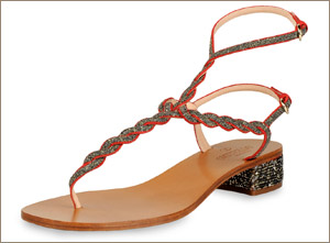 Модные элементы плетения в обуви 2012