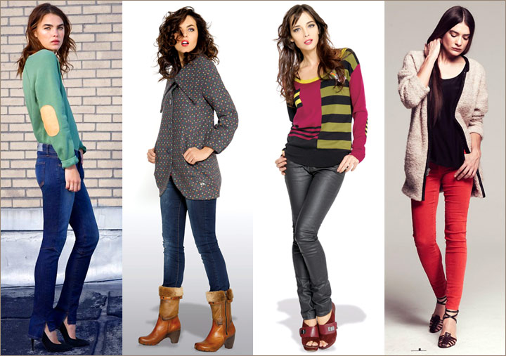 Модные узкие джинсы осень зима 2012-2013