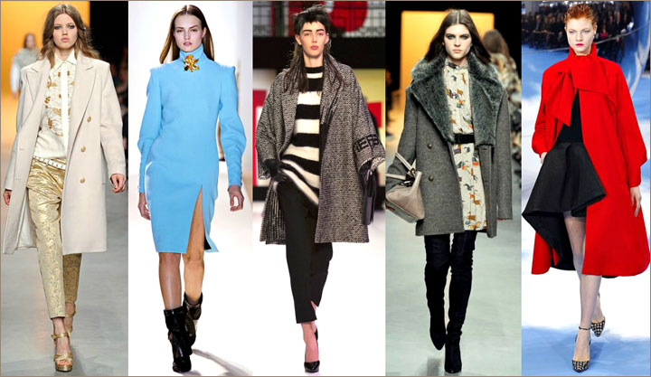 Модный цвет пальто осень зима 2013-2014