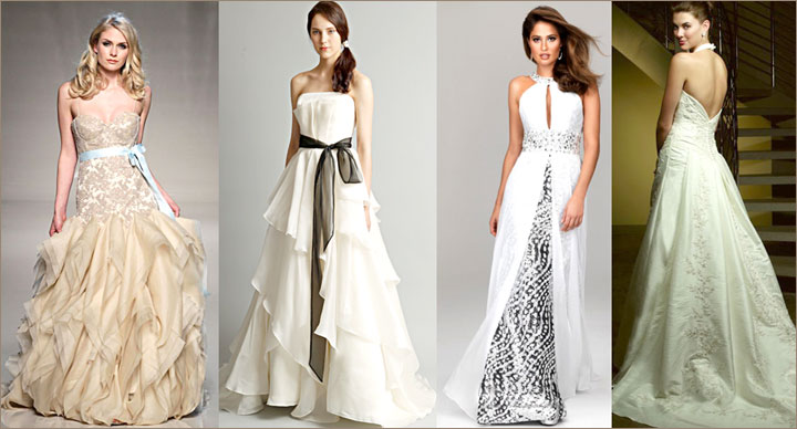 Свадебные платья 2013, модный цвет
