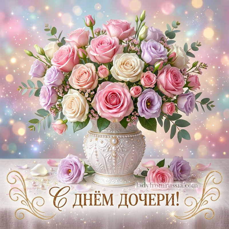 Открытки с Днем дочери, картинки