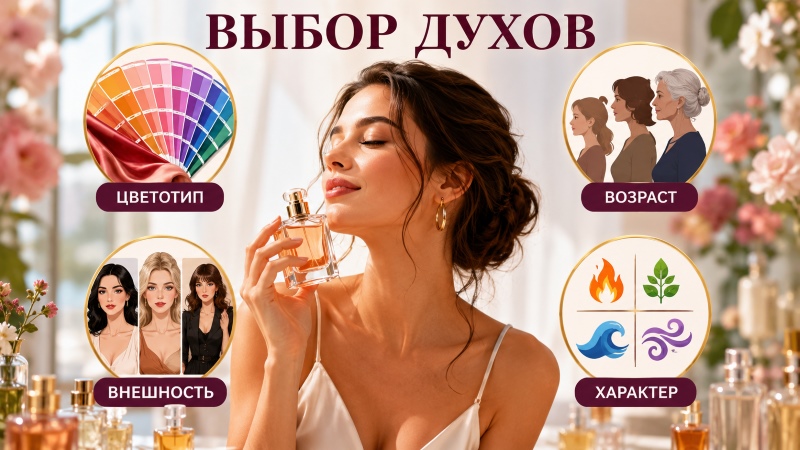 Как выбрать духи: полное руководство по цветотипу, возрасту, внешности и характеру