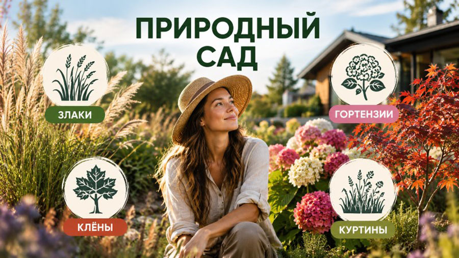Малоуходный сад: природный стиль, который изменит ваш участок