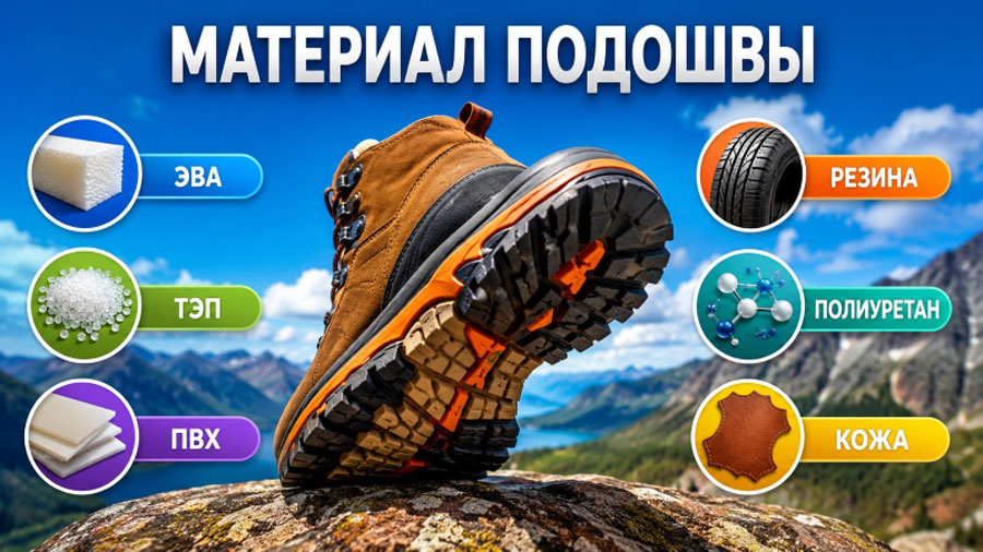 Выбираем лучший материал подошвы: ЭВА, ТЭП, ПВХ, кожа или резина? Полное сравнение