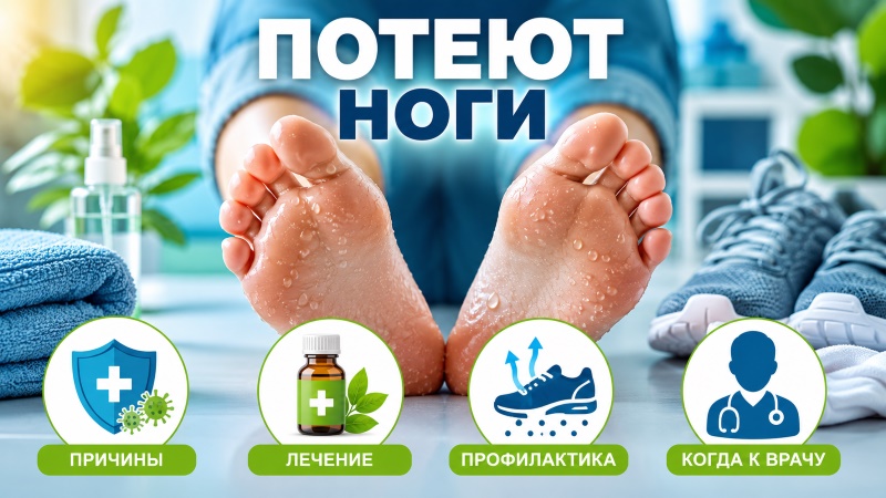 Почему потеют ноги: причины, лечение и эффективные советы
