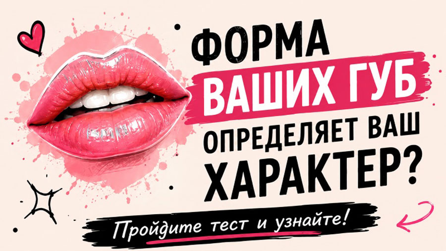 Тест: форма губ и характер человека