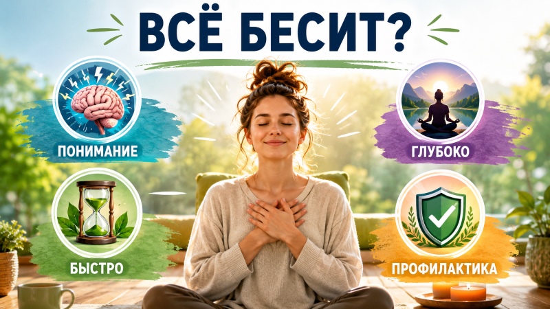 Все бесит: как быстро успокоиться и убрать раздражение - работающие техники за 5–15 минут