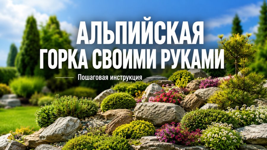 Альпийская горка своими руками: пошаговая инструкция для начинающих