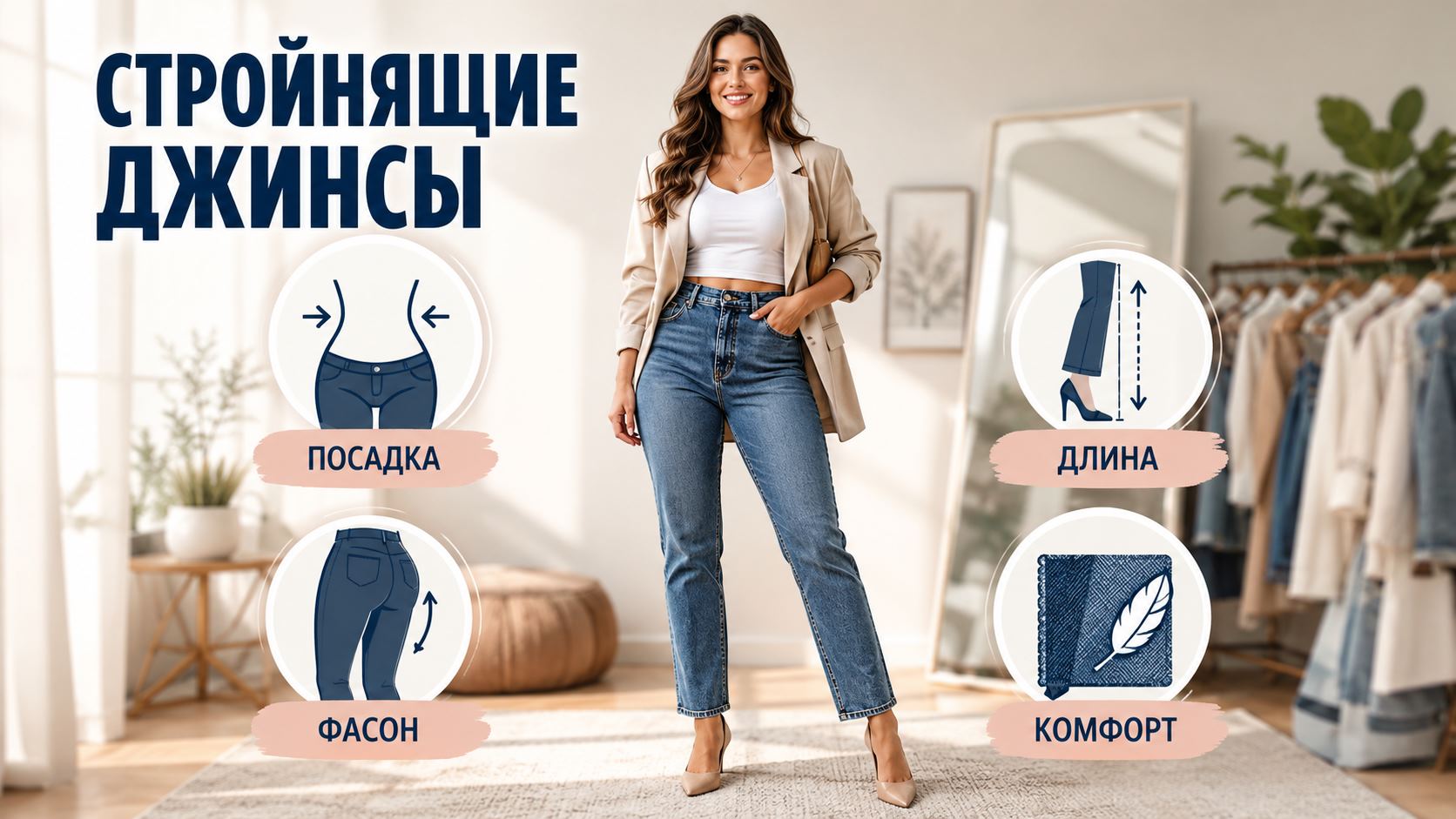 Джинсы, которые стройнят: топ современных моделей