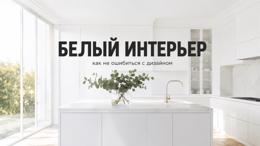 Белый цвет в интерьере: как сделать дизайн стильным и не стерильным