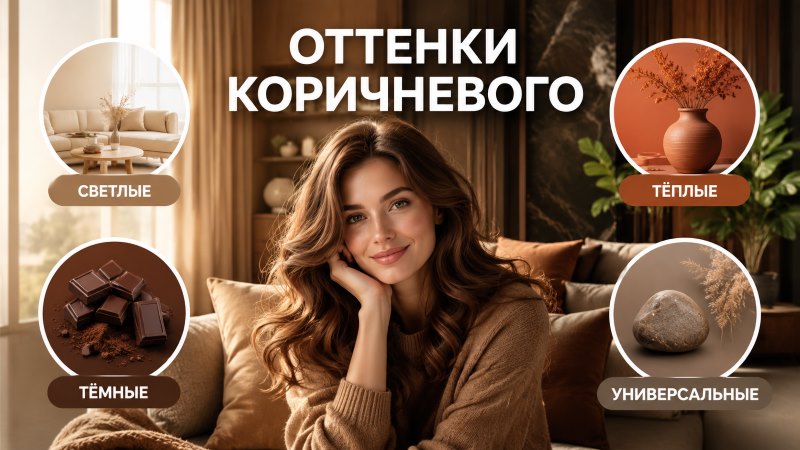 Оттенки коричневого: светлые, тёмные, тёплые и универсальные в интерьере