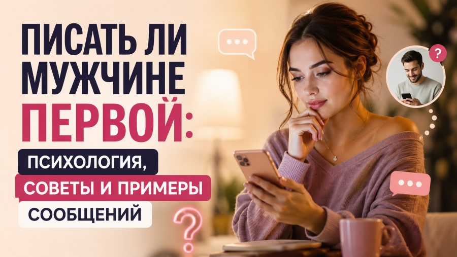 Писать ли мужчине первой: психология, советы и примеры сообщений