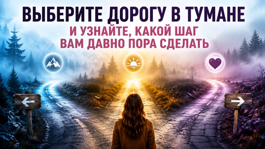 Выберите дорогу в тумане и узнайте, какой шаг вам давно пора сделать
