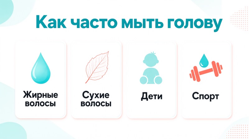Как часто мыть голову: типы волос, дети и спорт