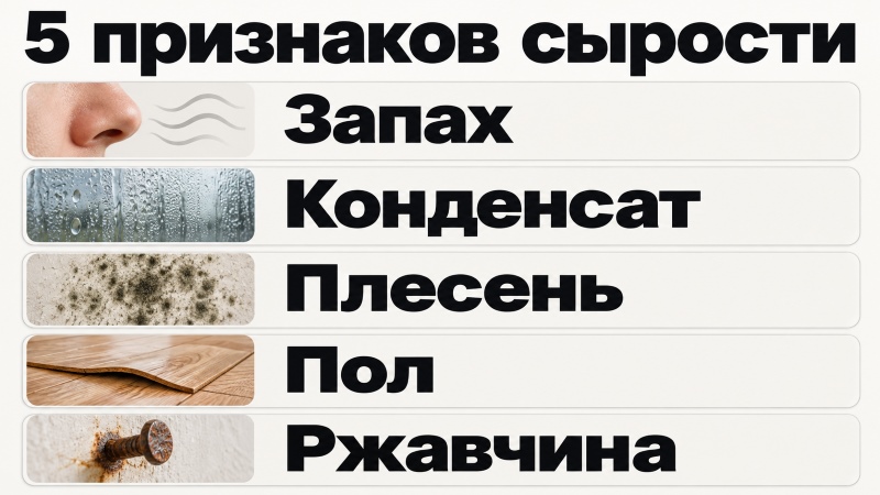 5 признаков сырости в доме и как от них избавиться