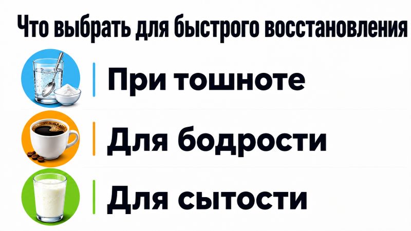 Что выбрать для быстрого восстановления: вода, кофе, молоко