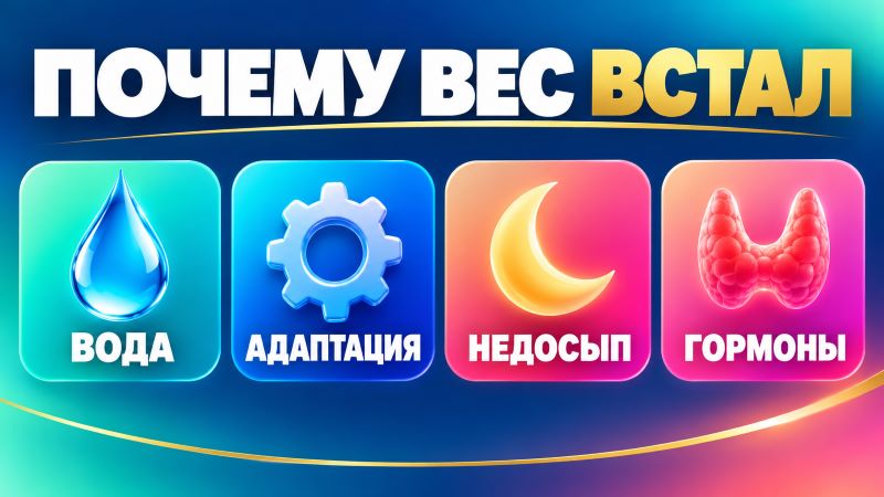 Причины набора веса: вода, адаптация, недосып, гормоны