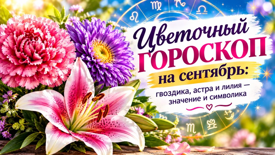 Цветочный гороскоп на сентябрь: гвоздика, астра и лилия - значение и символика