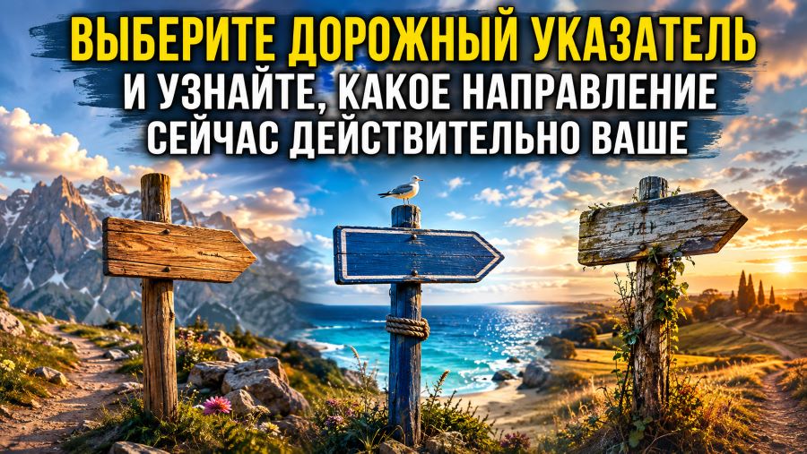 Выберите дорожный указатель и узнайте, какое направление сейчас действительно ваше