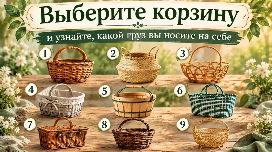 Выберите корзину - и узнайте, какой груз вы носите на себе