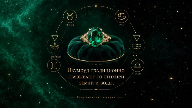 Изумрудное кольцо и знаки зодиака: кому подходит камень