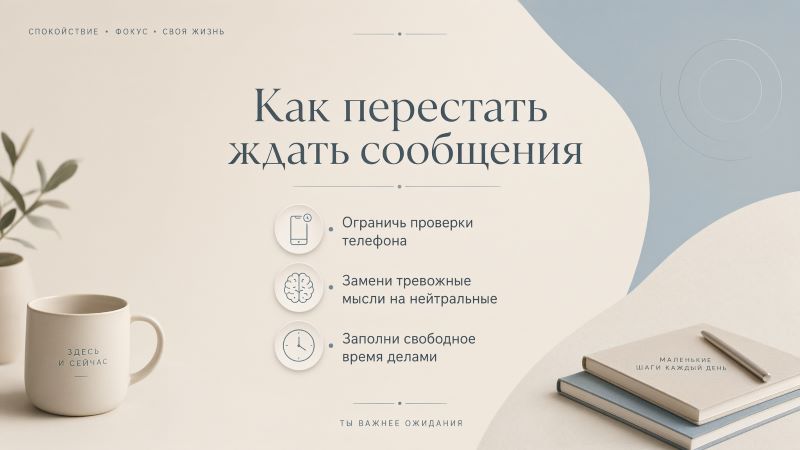 Как перестать ждать сообщения: советы психолога от тревоги