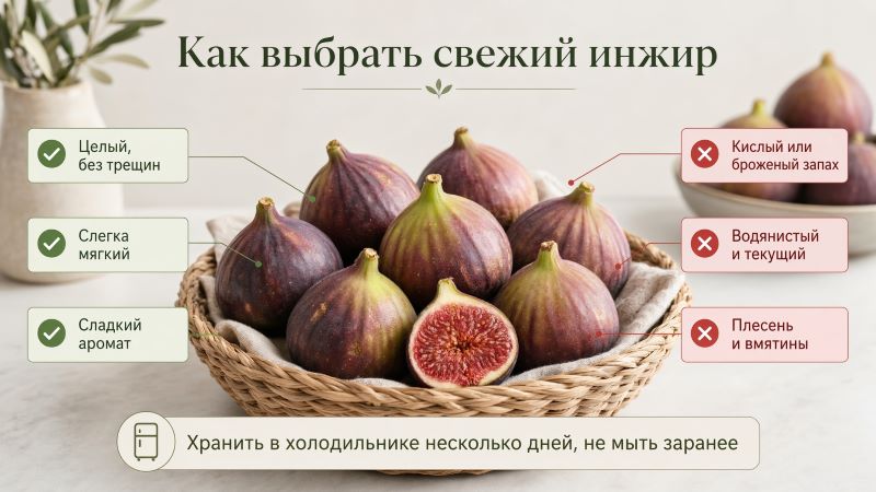Как выбрать свежий инжир: признаки качества