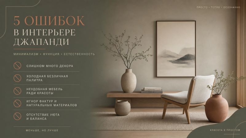5 ошибок в интерьере джапанди: гид по стилю