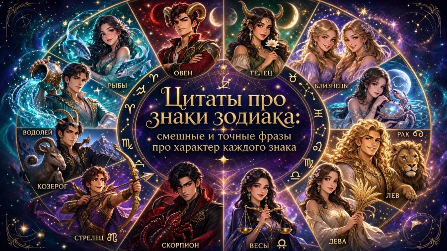 Цитаты про знаки зодиака: смешные и точные фразы про характер каждого знака