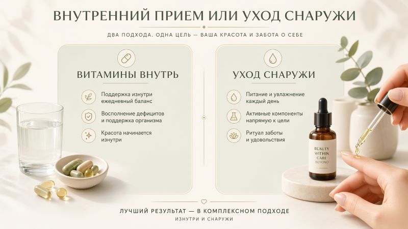 Витамины для ногтей внутрь и уход снаружи: комплексный подход