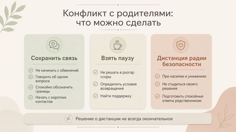 Конфликт с родителями: 3 стратегии поведения и советы психолога