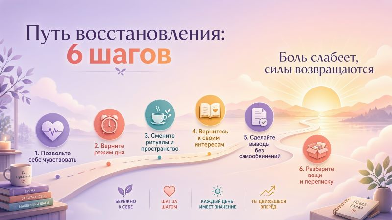 Путь восстановления после расставания: 6 шагов к новой жизни