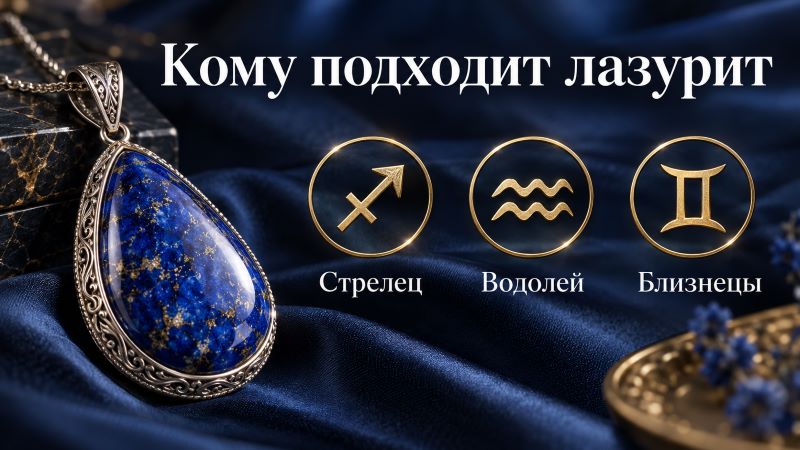 Лазурит: кому подходит по знаку зодиака (Стрелец, Водолей, Близнецы)