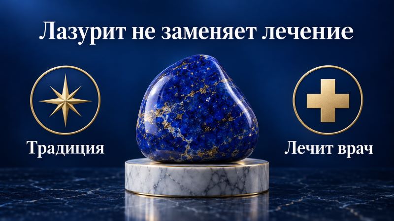 Лазурит не заменяет лечение: традиция и врач