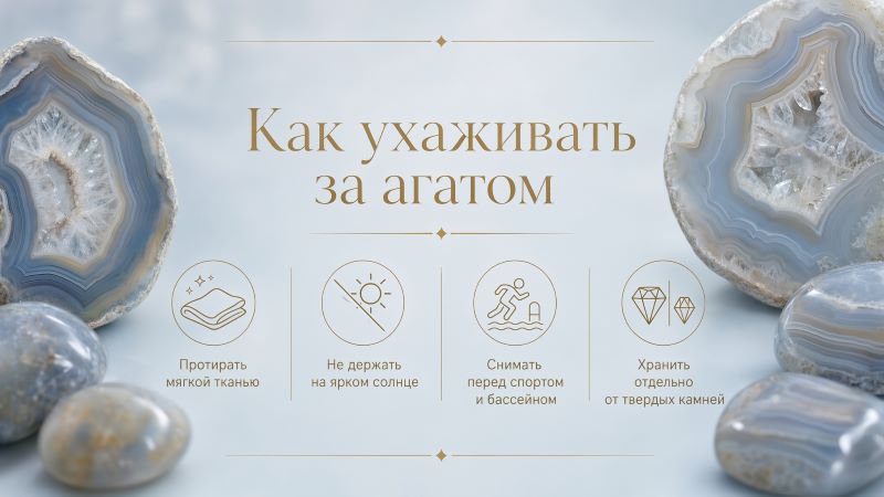 Как ухаживать за агатом: правила и советы