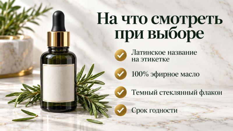 Как выбрать масло розмарина: критерии и упаковка