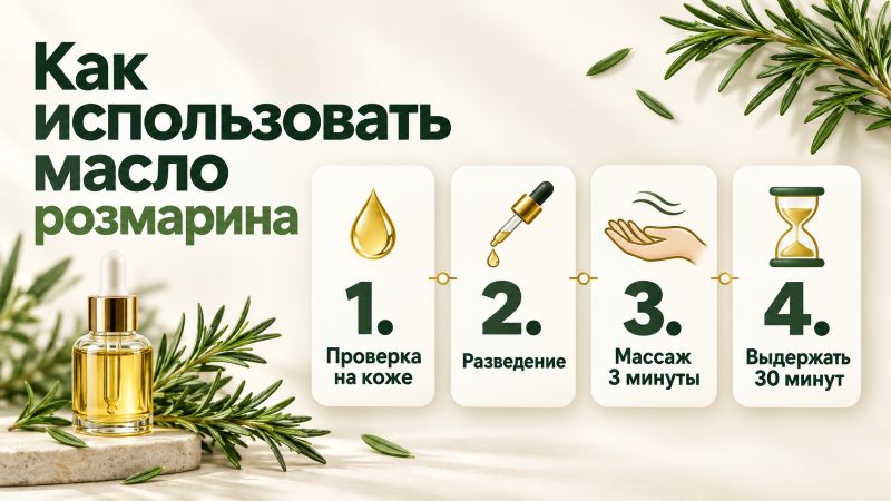 Как использовать масло розмарина для волос: 4 шага