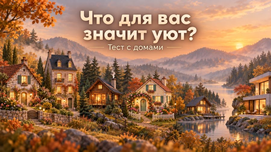 Психологический тест с домами: что значит уют для вас и что выбор говорит о характере