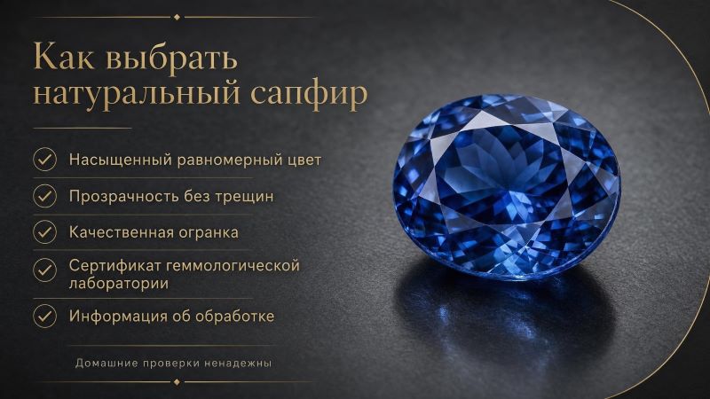 Как выбрать натуральный сапфир: советы и критерии