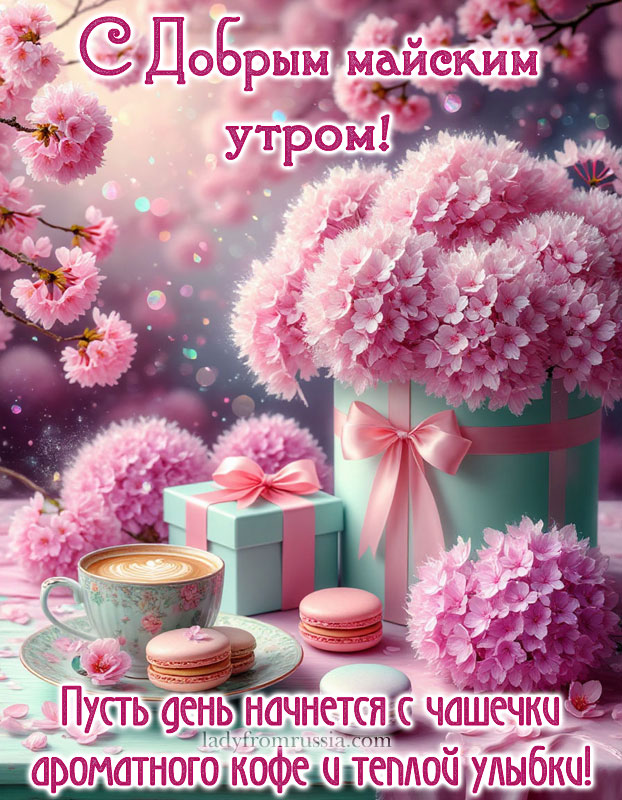 доброе майское утро картинки пожелания новые, пусть день начнется с чашки ароматного кофе и теплой улыбки